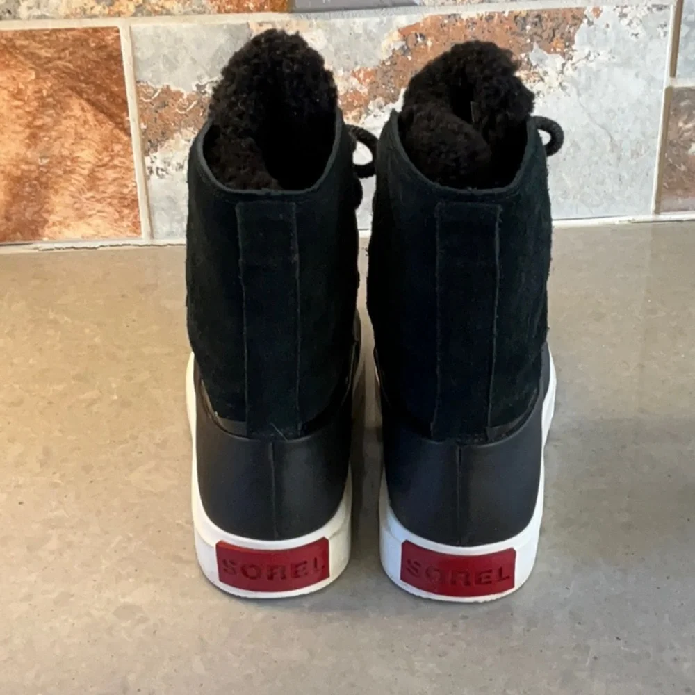 Sorel Joan of Artic Next Lite WP Boot- Black/Sea Salt- Size 9